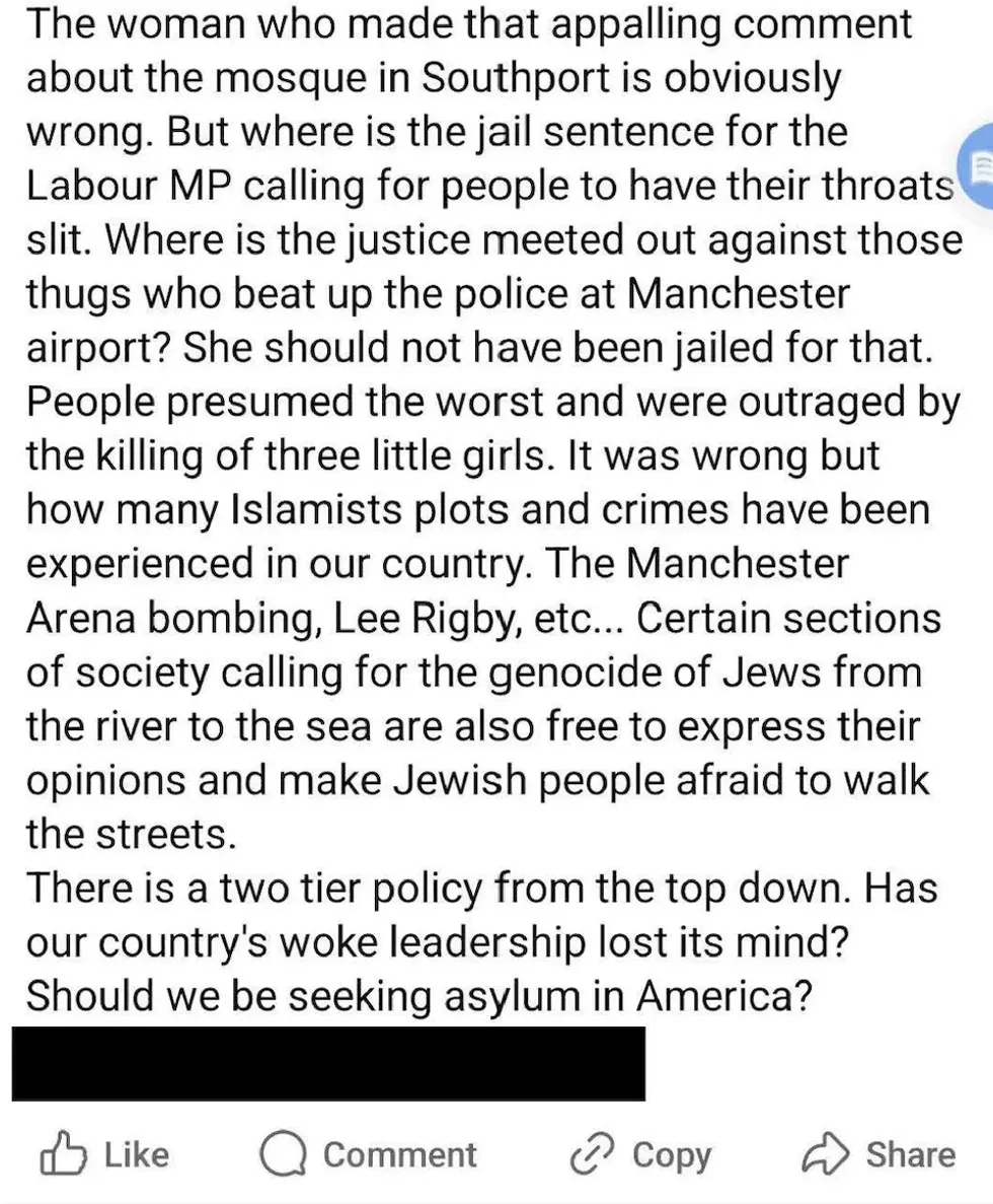 FACEBOOK POST