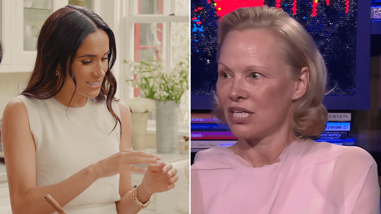 Pamela Anderson and Meghan Markle